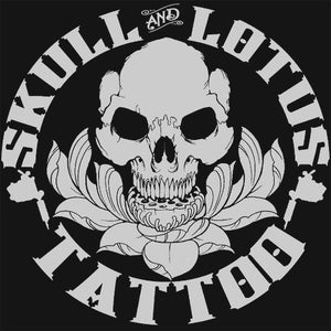 Skull and Lotus Tattoo