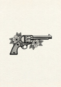 Gun with Flowers by Harryl