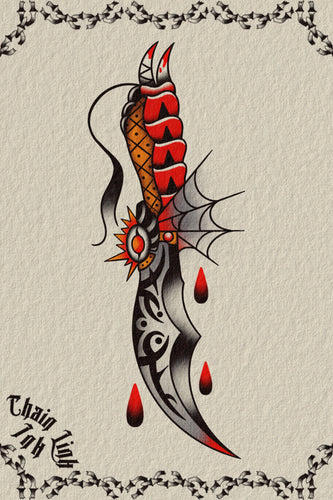 Trad Tribal Snake Dagger by Liam