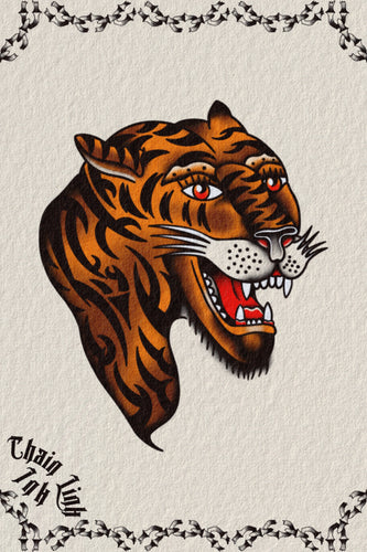 Trad Tribal Tiger by Liam