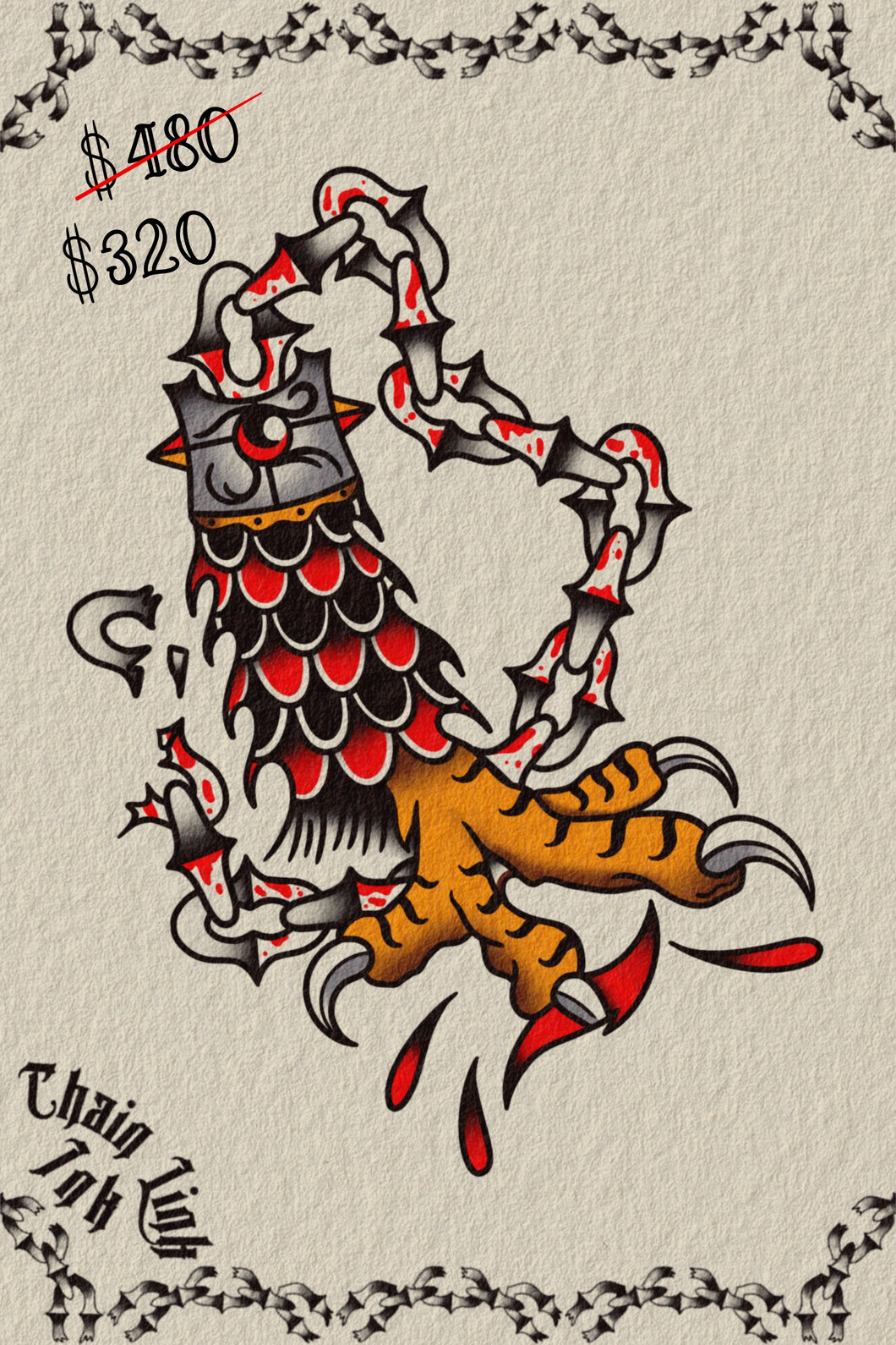 Chain Chicken Foot by Liam *FLASH SALE*